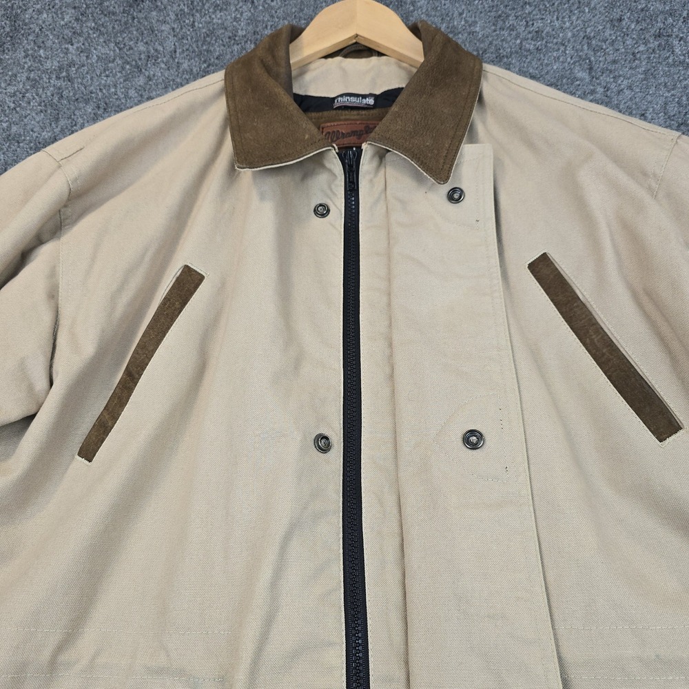 Wrangler Tan and Brown Barn Jacket, Chore Coat - Picture 3 of 16